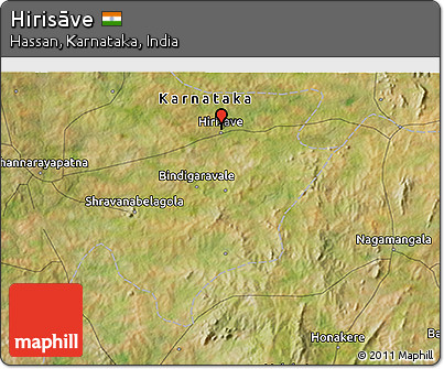 Satellite 3D Map of Hirisāve