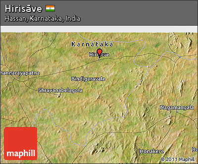 Satellite 3D Map of Hirisāve