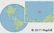 Savanna Style Location Map of the area around 12° 42' 56" N, 78° 7' 30" W