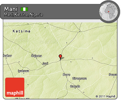 Physical 3D Map of Mani