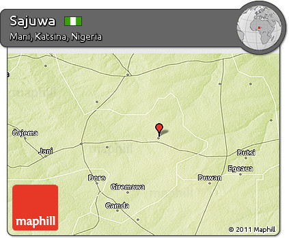 Physical 3D Map of Sajuwa