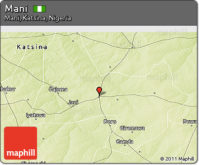 Physical 3D Map of Mani