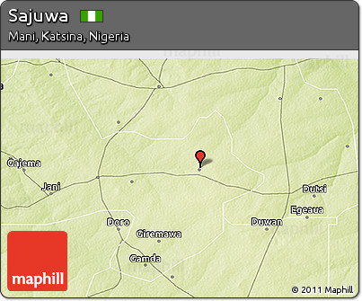 Physical 3D Map of Sajuwa