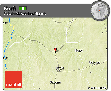 Physical Map of Kurfi