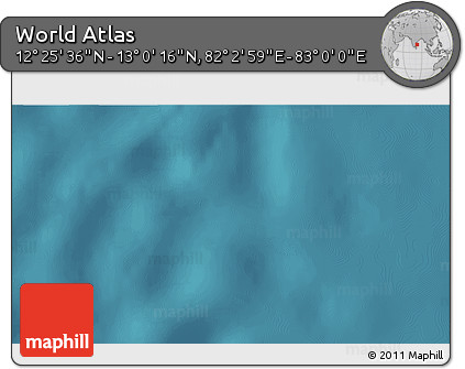 Satellite 3D Map of the Area around 12° 42' 56" N, 82° 31' 30" E
