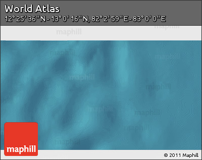 Satellite 3D Map of the Area around 12° 42' 56" N, 82° 31' 30" E