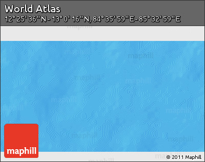 Physical 3D Map of the Area around 12° 42' 56" N, 85° 4' 29" E