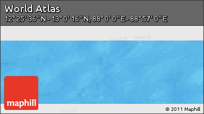 Physical Panoramic Map of the Area around 12° 42' 56" N, 88° 28' 29" E
