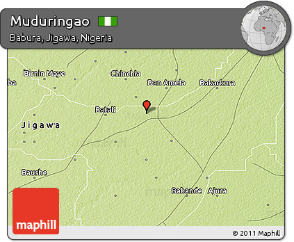 Physical 3D Map of Muduringao