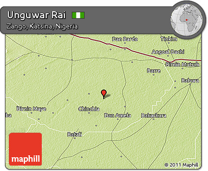 Physical 3D Map of Unguwar Rai