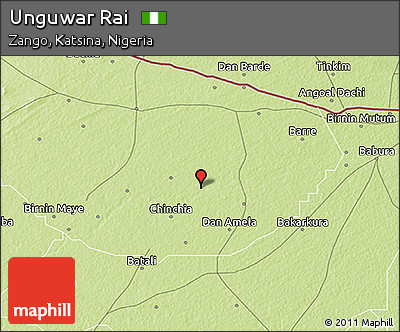 Physical 3D Map of Unguwar Rai