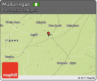 Physical 3D Map of Muduringao