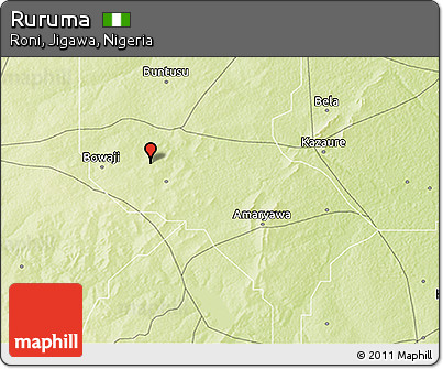Physical 3D Map of Ruruma