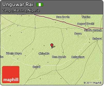 Physical 3D Map of Unguwar Rai