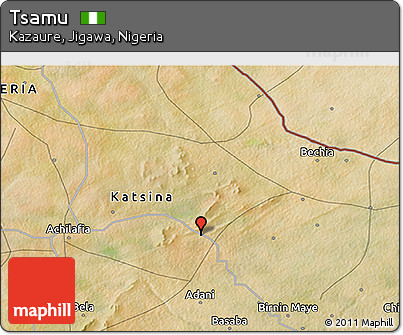 Satellite 3D Map of Tsamu