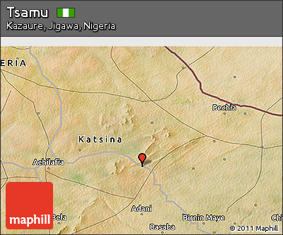 Satellite 3D Map of Tsamu