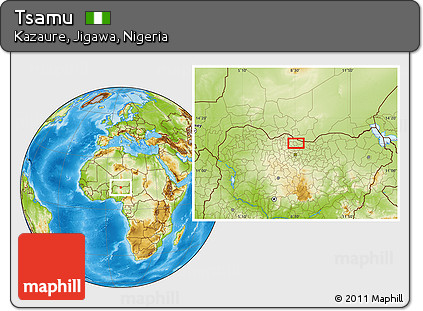 Physical Location Map of Tsamu