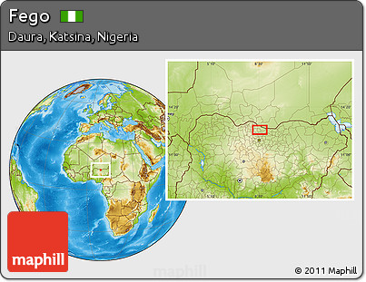 Physical Location Map of Fego