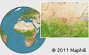 Satellite Location Map of Dan Kuliya
