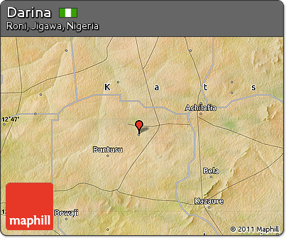 Satellite Map of Darina