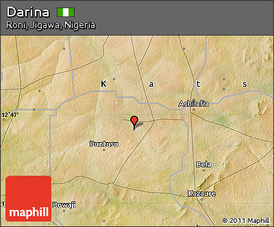 Satellite Map of Darina