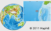 Physical Location Map of the area around 12° 42' 56" N, 91° 1' 30" E