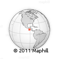 Outline Map of the Area around 12° 42' 56" N, 91° 43' 29" W, rectangular outline