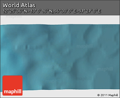 Satellite 3D Map of the Area around 12° 42' 56" N, 96° 58' 29" E