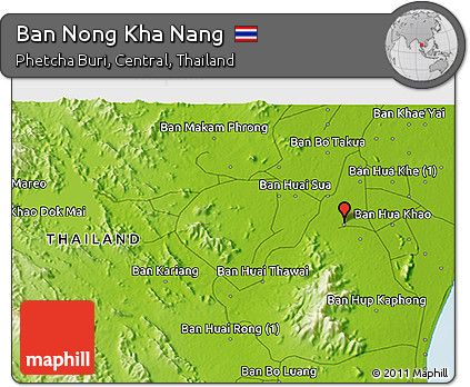 Physical 3D Map of Ban Nong Kha Nang