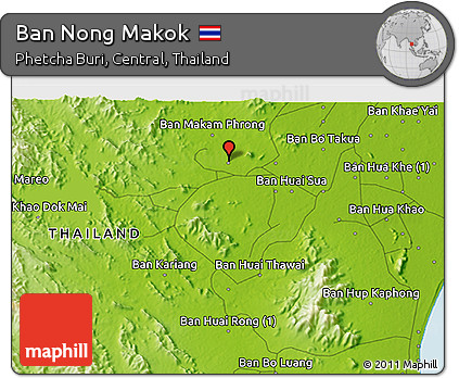 Physical 3D Map of Ban Nong Makok