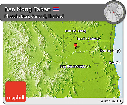 Physical 3D Map of Ban Nong Taban