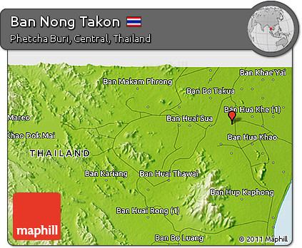 Physical 3D Map of Ban Nong Takon