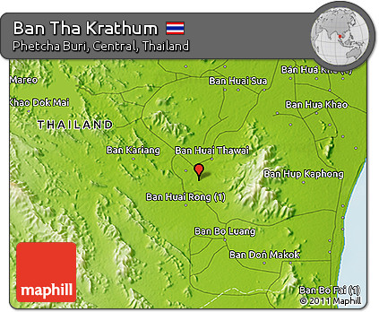 Physical 3D Map of Ban Tha Krathum