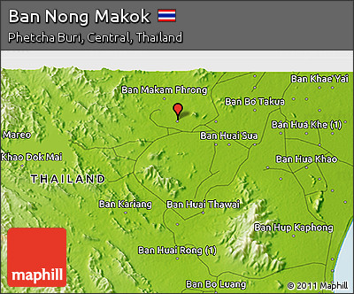 Physical 3D Map of Ban Nong Makok
