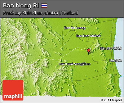 Physical 3D Map of Ban Nong Ri