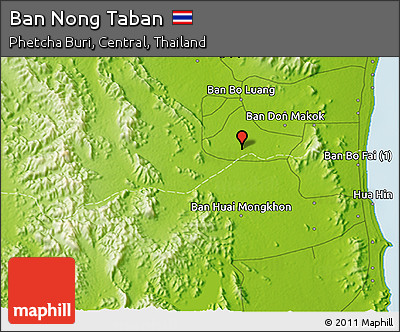 Physical 3D Map of Ban Nong Taban
