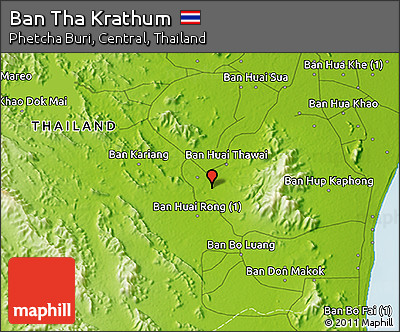 Physical 3D Map of Ban Tha Krathum