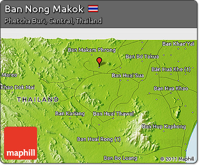 Physical 3D Map of Ban Nong Makok