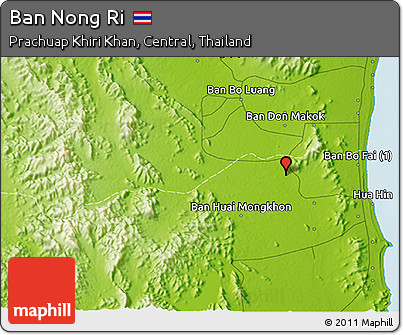 Physical 3D Map of Ban Nong Ri