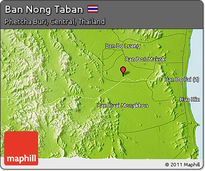Physical 3D Map of Ban Nong Taban