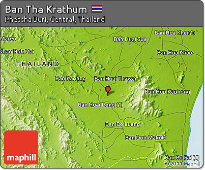 Physical 3D Map of Ban Tha Krathum