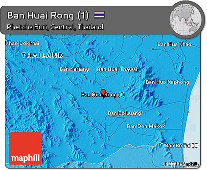 Political 3D Map of Ban Huai Rong (1)