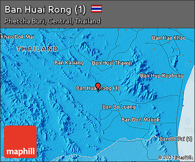 Political 3D Map of Ban Huai Rong (1)