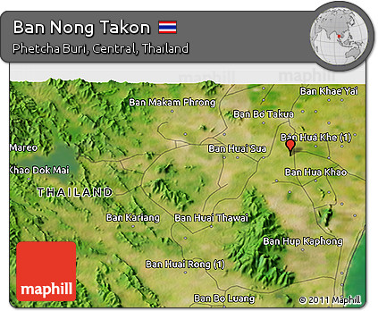 Satellite 3D Map of Ban Nong Takon