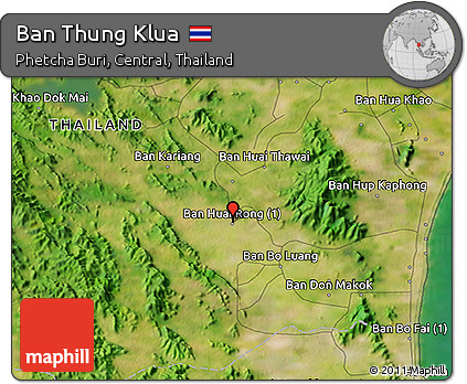 Satellite 3D Map of Ban Thung Klua