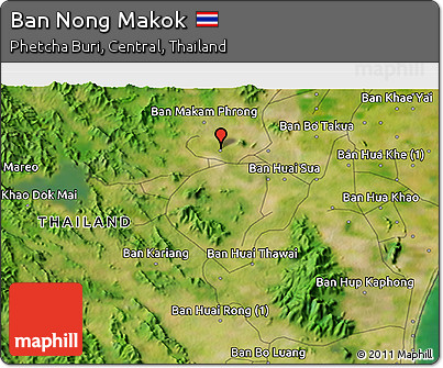 Satellite 3D Map of Ban Nong Makok