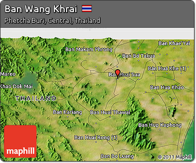 Satellite 3D Map of Ban Wang Khrai