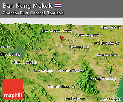 Satellite 3D Map of Ban Nong Makok
