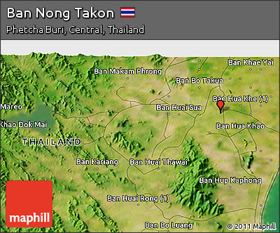 Satellite 3D Map of Ban Nong Takon
