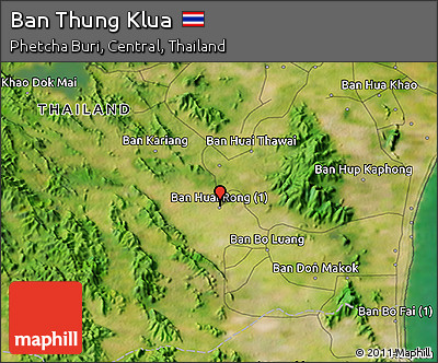 Satellite 3D Map of Ban Thung Klua